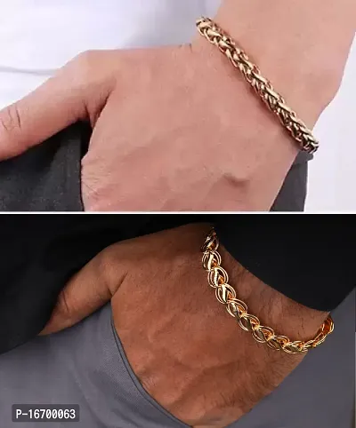 Alloy Gold-plated Bracelet  (Pack of 2)