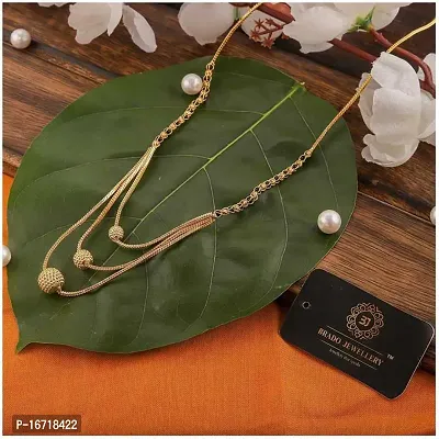 New Stylish  Fancy Gold-Plated Daily Wear Alloy Mangalsutra For Women,Girls Alloy Mangalsutra-thumb0
