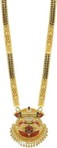 Traditional And Fancy  One Gram Gold Glorious Hand Long Mangalsutra