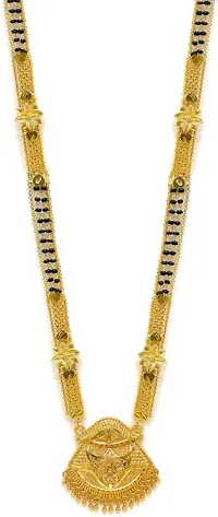 Stylish Golden Brass Mangalsutra For Women