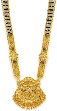 Traditional Necklace Pendant Gold Palted Glorious Hand Long Mangalsutra-thumb1