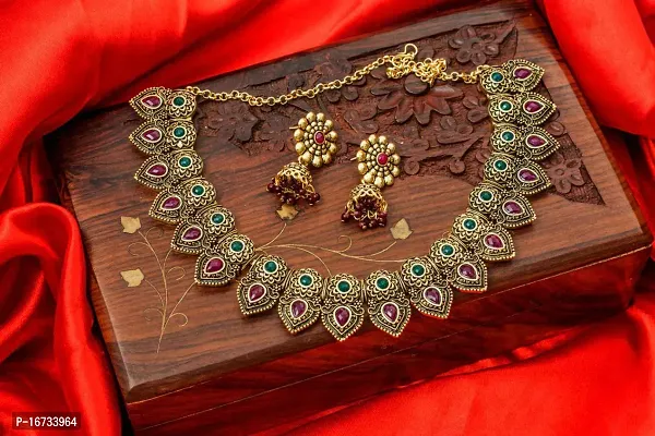 Women Attractive And Beautiful Fashionable Mate Jewelry Set-thumb3