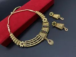 Gold-Plated Necklace Set For Bridal Jewellery Set-thumb2