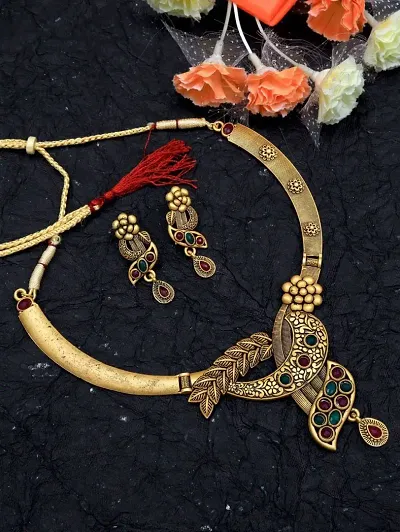 Gold Plated Alloy Meenakari Jewellery Sets
