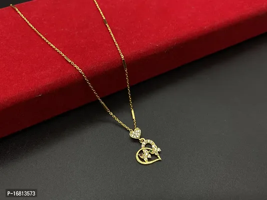 Rose Gold Stylish Heart Shape Necklace chain