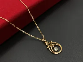 Rose Gold Stylish And Fancy Pendant Chain For Women-thumb1