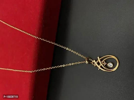 Rose Gold Stylish And Fancy Pendant Chain For Women-thumb3