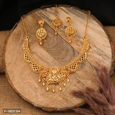 Traditional Gold Forming Golden Color Heavy Sets For Women