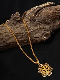 Gold Plated Pendant Chain Traditional Fashion Jewellery for Girls and Women-thumb1