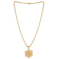 Gold Plated Pendant Chain Traditional Fashion Jewellery for Girls and Women-thumb2