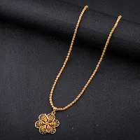 Gold Plated Pendant Chain Traditional Fashion Jewellery for Girls and Women-thumb3