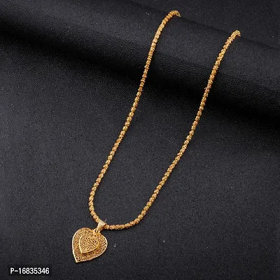 Gold Plated Pendant Chain Traditional Fashion Jewellery for Girls and Women-thumb2