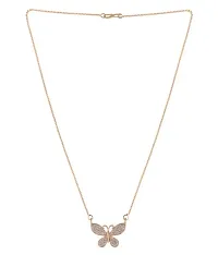 Rose Gold Fancy Chain Brass  Necklace Chain for Women And Girls-thumb1