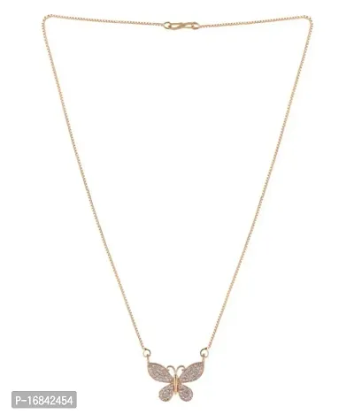 Rose Gold Fancy Chain Brass  Necklace Chain for Women And Girls-thumb2