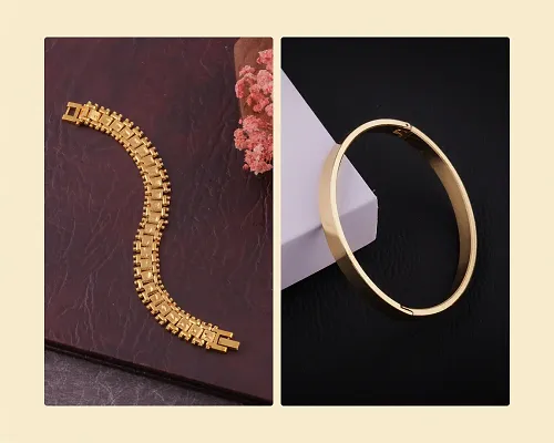 BEAUTIFUL BRACELET WITH KADA COMBO FOR MENS