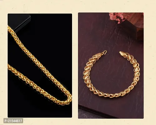 BEAUTIFUL CHAIN WITH BRACELET COMBO FOR MENS