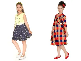 Nickys Disegno Girls Midi/Knee Length/Party/Dress Pack of 2.-thumb2