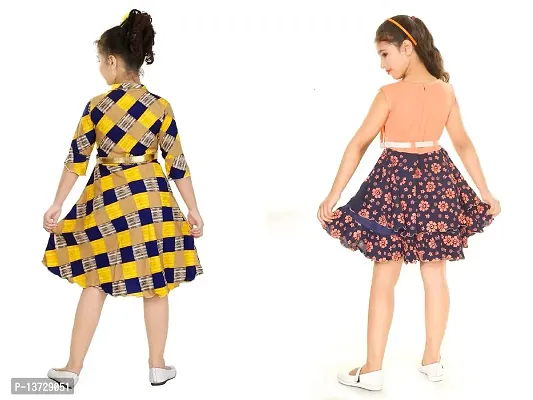 Nickys Disegno Girls Midi/Knee Length/Party/Dress Pack of 2.-thumb2