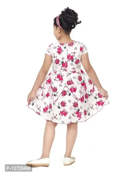 Nickys Disegno Girls Above Knee Party Dress (2-3 Years, Pink)-thumb3