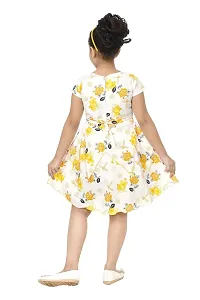 Nickys Disegno Girls Above Knee Party Dress (2-3 Years, Yellow)-thumb2