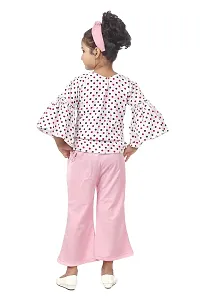 Nickys Disegno Girls Long Dress Length Festive Party Dress (4-5 Years, Pink)-thumb1