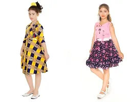 Nickys Disegno Girls Midi/Knee Length//Party //Dress Pack of 2.-thumb2