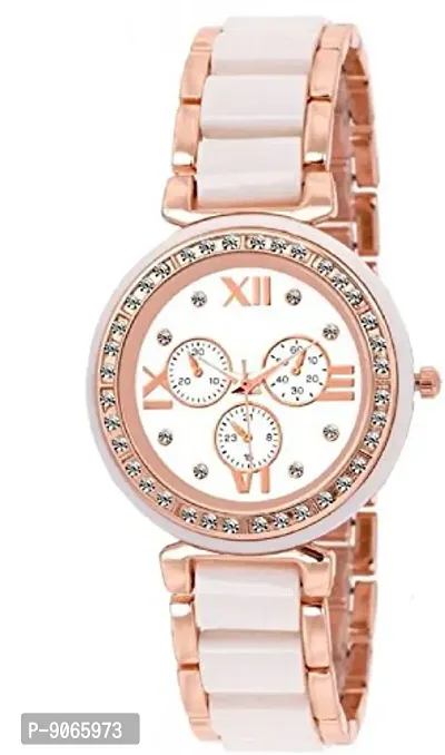 The Shopoholic Analogue White Dial Watch for Girls-thumb0