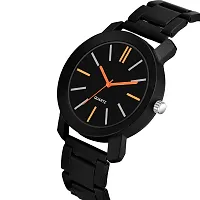 The Shopoholic Analog Dial Black Metal Strap Watch Men's Watch for Mens and Boys-thumb2