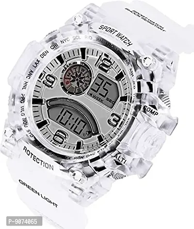 The Shopoholic Digital Watch with Led Shockproof Multi-Functional Automatic White Color Strap Waterproof Digital Sports Watch for Men's Kids Watch for Boys Watch for Men Pack of 2-thumb4