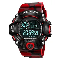 The Shopoholic Digital Watch with Led Shockproof Multi-Functional Automatic Red Strap Waterproof Digital Sports Watch for Men's Kids Watch for Boys Watch for Men Pack of 2-thumb2