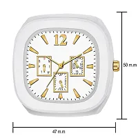 The Shopoholic Square White Dial Analog Silicon Strap Stylish ADDI Designer Analog Watch - for Boys-thumb3