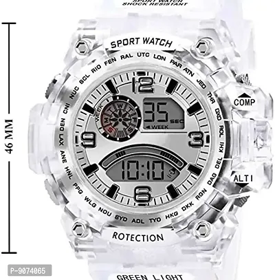 The Shopoholic Digital Watch with Led Shockproof Multi-Functional Automatic White Color Strap Waterproof Digital Sports Watch for Men's Kids Watch for Boys Watch for Men Pack of 2-thumb5