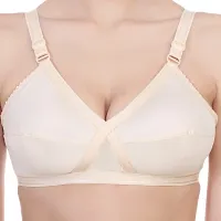 COTTON C CUP BRA PACK OF 2 WHITE AND SKIN COLOR-thumb1