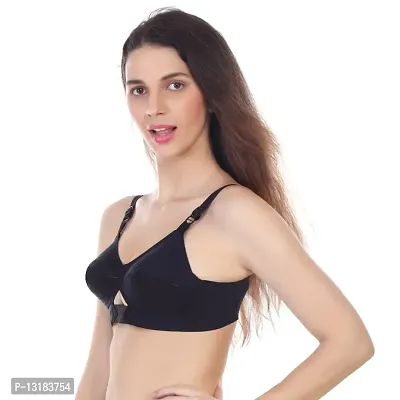 Cotton Bra Ck Pack of 2 Skin and Black Color-thumb3