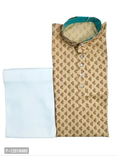 Chikan Cotton Kurta Pajama Set For Men-thumb0