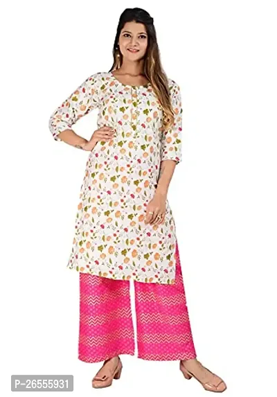 Shriyansh Women's Rayon Kurta Palazzos Set