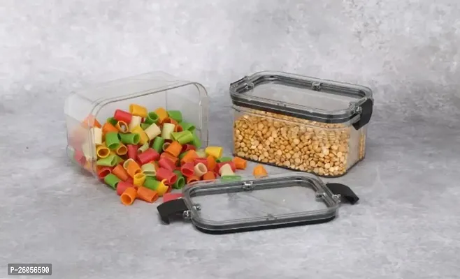 Airtight Plastic Square Containers Pack of 2-thumb0