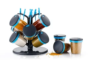 HISTORY SEVEN SPICE RACK WITH BIRD FOOD FORK AND 360 REVOLVING (MULTICOLOR)-thumb2