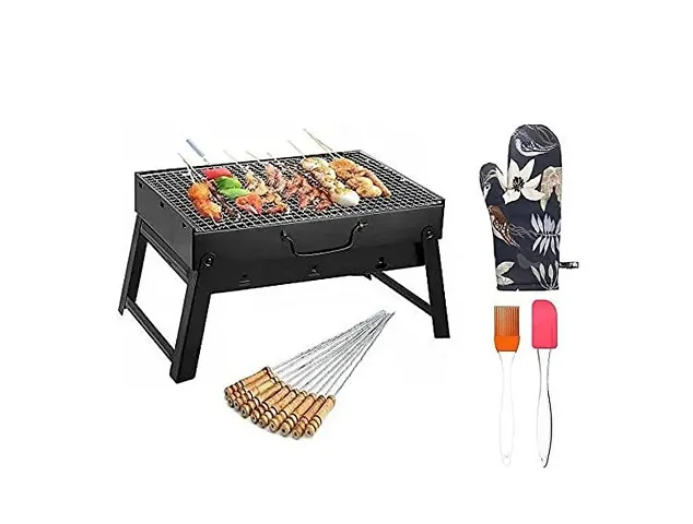 history seven bbq+12 bbq stick+1 pics gloves +sptula combo