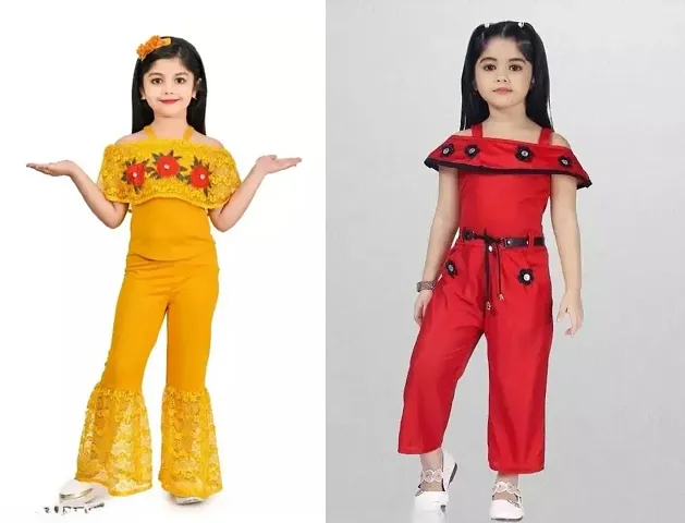 Girls Cotton Jumpsuits