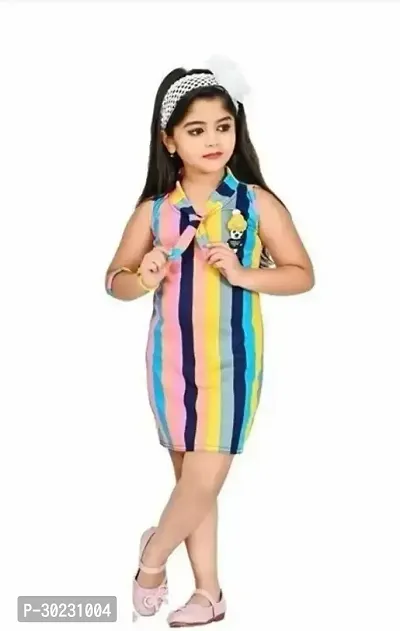 NEW TRENDY STYLISH MODERN RAYON PRINTED MULTICOLOURED GIRLS FROCKS AND DRESSES-thumb0