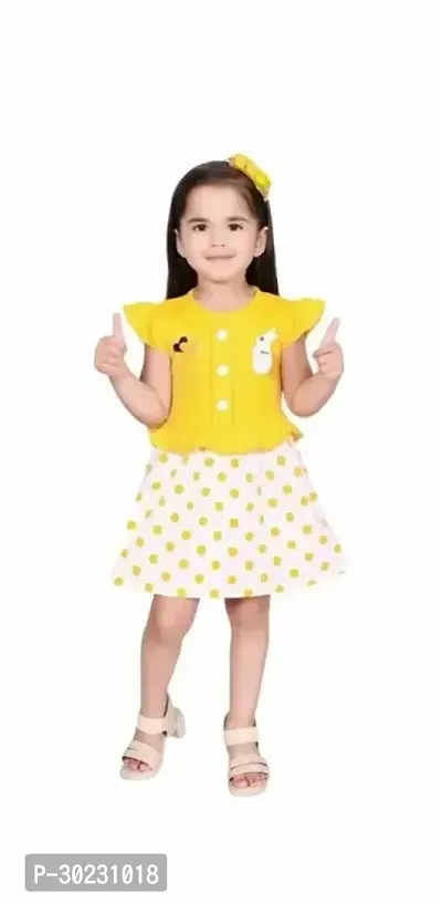 NEW TRENDY STYLISH MODERN RAYON PRINTED MULTICOLOURED GIRLS FROCKS AND DRESSES-thumb0