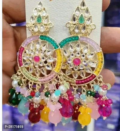 Multicoloured Plastic Beads Hoop Earrings Earrings For Women