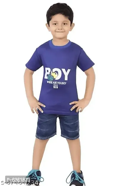 Kids tshirt with denim shorts