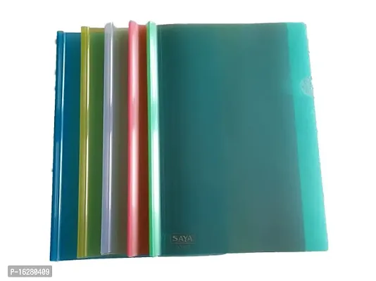 Stick File Folder, Report File Folder A4, Documents Folder For Holding Papers (10 Piece) Color Transparent