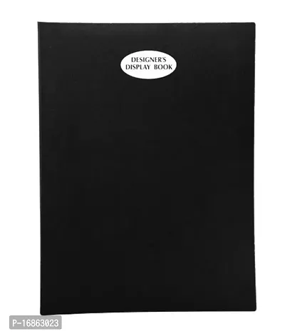 Sun File Folder Plastic A3 Display File Color Black 40 Pockets