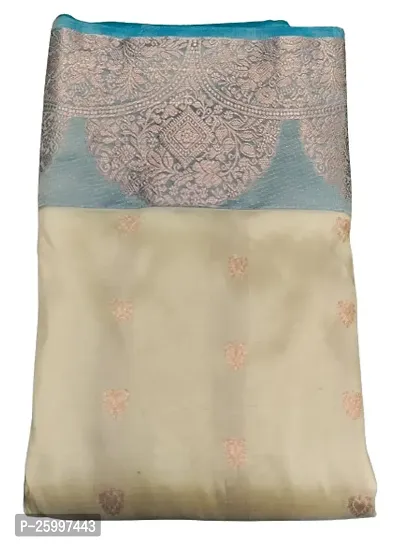 Beautiful Art Silk Woven Design Saree With Blouse Piece