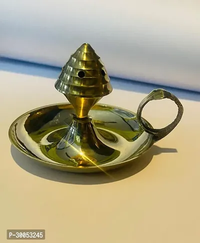 GURU TRADERSCopper Lotus Flower Petals Kamal Shape Metal Akand Diya for Traditional Indian Festive Diwali-thumb0