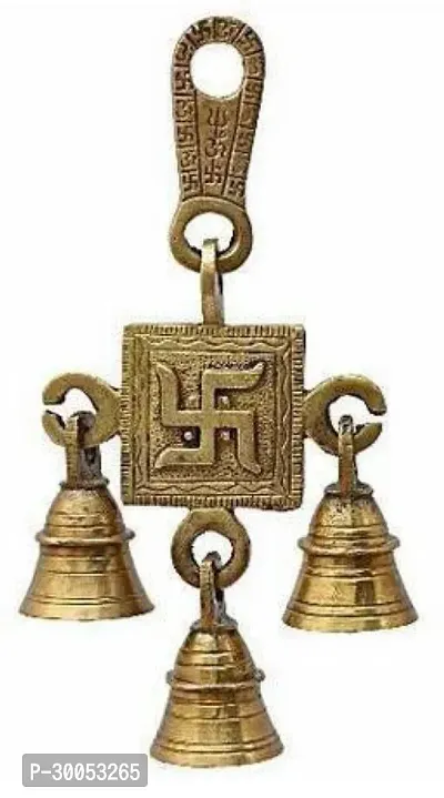 GURU TRADERS  Yellow Brass Pooja Bell