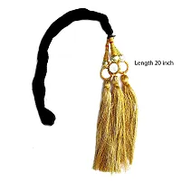 Paradise Tassles Hair Extensions for Girls (Golden)-thumb3